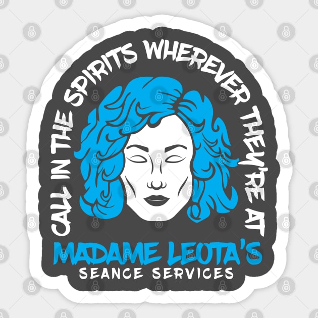 Madame Leota's Seance Services Sticker by Oswaldland